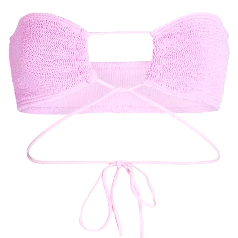NWT Bond-eye Australia Margarita Bandeau Eco Baby Pink Bikini Top Set
